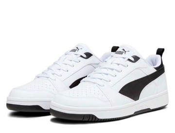 Buty męskie półbuty sneakersy białe PUMA REBOUND V6 LOW 392328 02 42