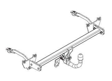 NOVÝ ODEPÍNACÍ ZAŘÍZENÍ(HÁK) TÁŽNÝ DO OPEL COMBO D L1 L2 02.2012-01.2015 AUTO-HAK