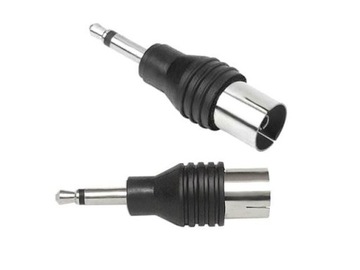 ADAPTER WTYK JACK 3,5 MONO NA GNIAZDO ANTENOWE TV