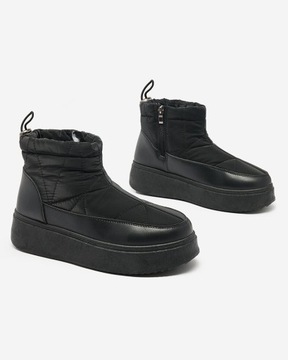 ЧЕРНЫЕ ЖЕНСКИЕ СНЕЖНЫЕ БОТИНКИ FOPINIA 38
