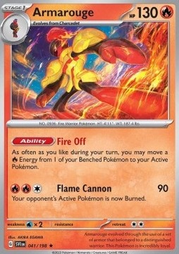 Scarlet & Violet Holo 041/198 Armarouge