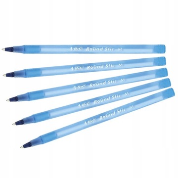 Набор шариковой ручки Bic Round Stic 5шт синий