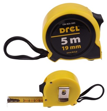 MIARA ZWIJANA 5 m METRÓWKA STALOWA METR MIARKA TAŚMA MIERNICZA DWIE BLOKADY