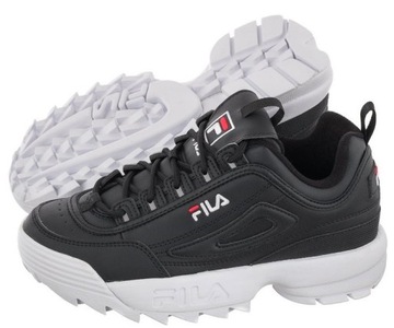 Buty Sportowe FILA DISRUPTOR WMN LOW 1010302.25Y r_37 czarne/damskie