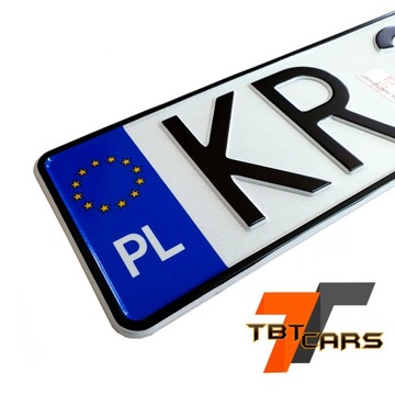 Польская алюминиевая доска для регистрационных рамок.