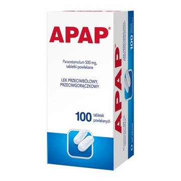 Apap 100tabl. ból gorączka