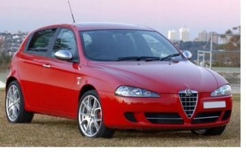 ALFA ROMEO 147 MŘÍŽKA MASKA PŘEDNÍ STŘÍBRNY 04-10
