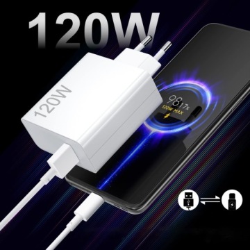 Зарядное устройство мощностью 120 Вт с кабелем USB C 1M