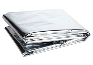 АВАРИЙНОЕ ТЕРМООДЕЯЛО ИЗ ФОЛЬГИ КОВРИК ЗАЩИТА ЖИЗНИ