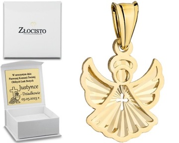 ZŁOTA ZAWIESZKA ANIOŁEK 585
