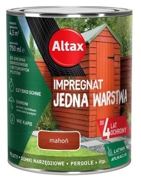 IMPREGNAT JEDNA WARSTWA DO DREWNA I BETONU MAHOŃ