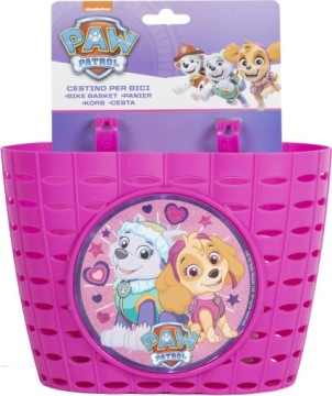 ДЕТСКАЯ КОРЗИНКА НА РУЛЬ PAW PATROL РОЗОВАЯ