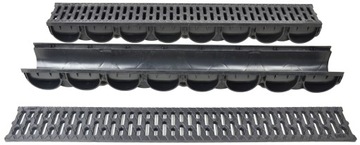 Пластиковый линейный дренаж, 100-канальный канал