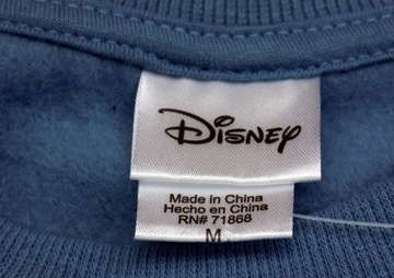 Bluza damska młodzieżowa bez kaptura $34 Disney Lilo & Stitch r.M niebieska