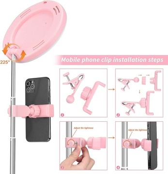 Зеркало для макияжа 6-дюймовое светодиодное кольцо с подсветкой