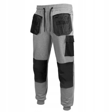 Spodnie ROBOCZE DRESOWE siwe jogger Artflex S
