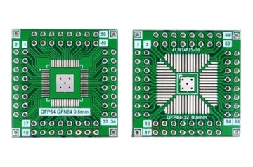 Adapter QFP64 QFN64 QFP32 0.5 0.8 mm