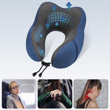 Дорожная подушка для самолета, туристического автомобиля, для шеи