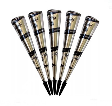 GOLECHA Henna Do Tatuażu CZARNA BIG Oryginalna bez PPD 5 szt x 25 g