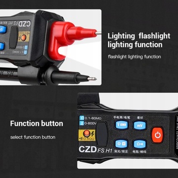 CQ FSH1 Ручной цифровой мультиметр с ЖК-дисплеем, тестер напряжения