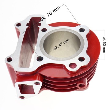 КОМПЛЕКТ ГОЛОВКИ ЦИЛИНДРОВ 100CC СКУТЕР 4T ТЮНИНГ