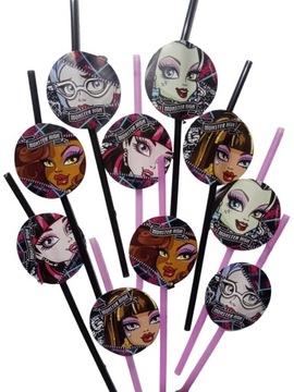 большой набор Monster High на день рождения, тарелки, чашки, свистульки + часы
