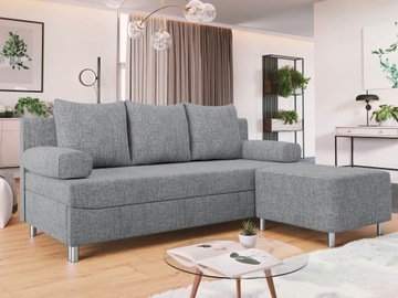 KANAPA 3 osobowa DOVER - Sofa rozkładana z Pufą