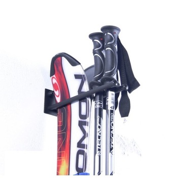 МЕТАЛЛИЧЕСКАЯ ВЕШАЛКА ДЛЯ ЛЫЖ НА НАСТЕНУ 22 СМ ДО 30 КГ