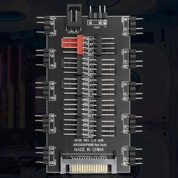 SATA 1 5V 3 pin ARGB Cable ASUS AURA SYNC RGB 10 Hub Splitter SAT Connecter