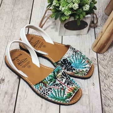 РАЗНОЦВЕТНЫЕ ИСПАНСКИЕ ЖЕНСКИЕ САНДАЛИИ AVARCASY - размер 39