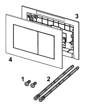 КНОПКА ПРОМЫВАНИЯ Бачок Tece Now белый