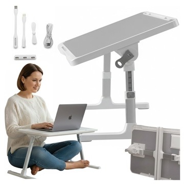 Regulowana Podstawka Podkładka Biurko Robocza na Laptopa Stolik Śniadaniowy