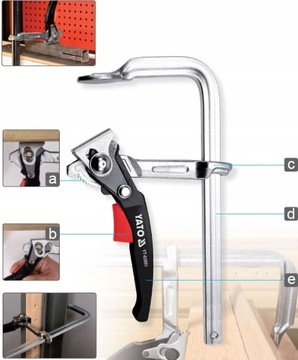 ЗАЖИМ КРАПЕНТНЫЙ С ТРЕЩОТКОЙ 250Х100 ММ ЭКСПАНДЕР