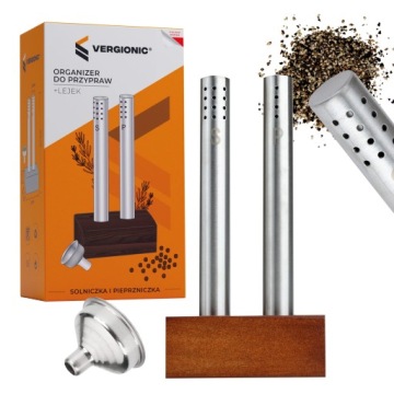 POJEMNIKI PRZYPRAWNIK SOLNICZKA PIEPRZNICZKA 2szt