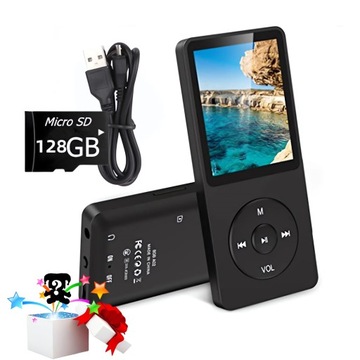 ODTWARZACZ MUZYCZNY MP3 MP4 BIUETOOTH 5.0 128G+PREZENT