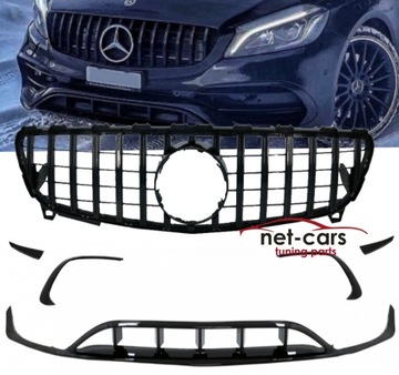 SPOILER SPLITER GRILL AERO MERCEDES W176 A45 AMG L