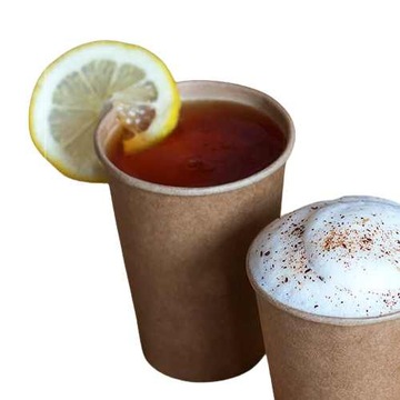 Kubki papierowe - brązowe, kraft - 250ml - 100szt. (do dalszej odsprzedaży)