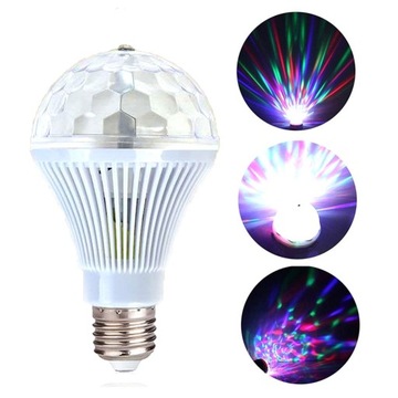 PROJEKTOR ŻARÓWKA LED IMPREZA RGB DISCO LASER