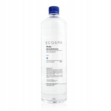 WODA DESTYLOWANA CZYSTA 1000 ML (1 L) ECOSPA