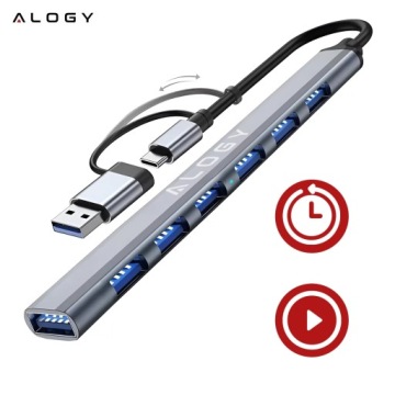 Адаптер окружной округ Хаб USB-A 3,0-USB-C Type-C для компьютера