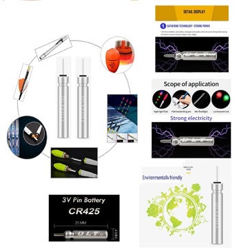 5 шт. Батарейки CR425 для светящихся поплавков, сигналов и светлячков