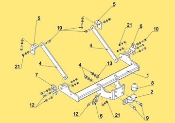 NOVÝ ZAŘÍZENÍ(HÁK) OPEL MOVANO RENAULT MASTER NISSAN NV400