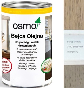 Bejca Olejna Srebrny Szary OSMO 0,125L 3512