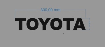 NAKLEJKI NAKLEJKA TOYOTA CZARNA 1SZT