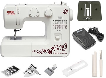 ШВЕЙНАЯ МАШИНА JANOME JUNO E1015 + ОБОРУДОВАНИЕ