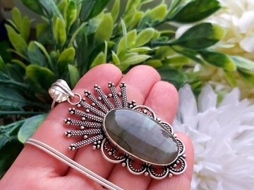 Wisior _ Labradoryt _ Indie _ handmade _ 21