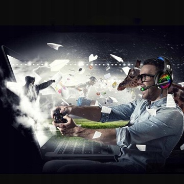 ИГРОВАЯ ГАРНИТУРА ПК PS4 ИГРОВАЯ ГАРНИТУРА со светодиодной подсветкой RGB