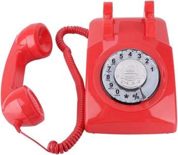 Винтажный телефон, ретро-телефон с вращающимся циферблатом