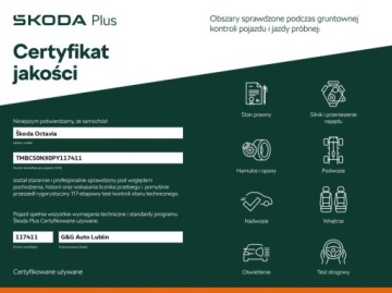 Skoda Octavia IV Liftback 2.0 TSI 190KM 2023 Skoda Octavia Bezwypadkowy Bogate wyposazenie faktura VAT4x4 2.0 190KM, zdjęcie 4