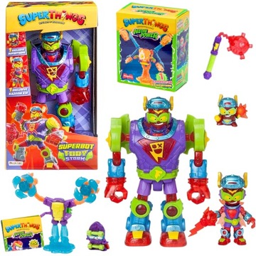 SUPER ZINGS THINGS seria 11 ROBOT FURY STORM + EGZOSZKIELET superthings 3+